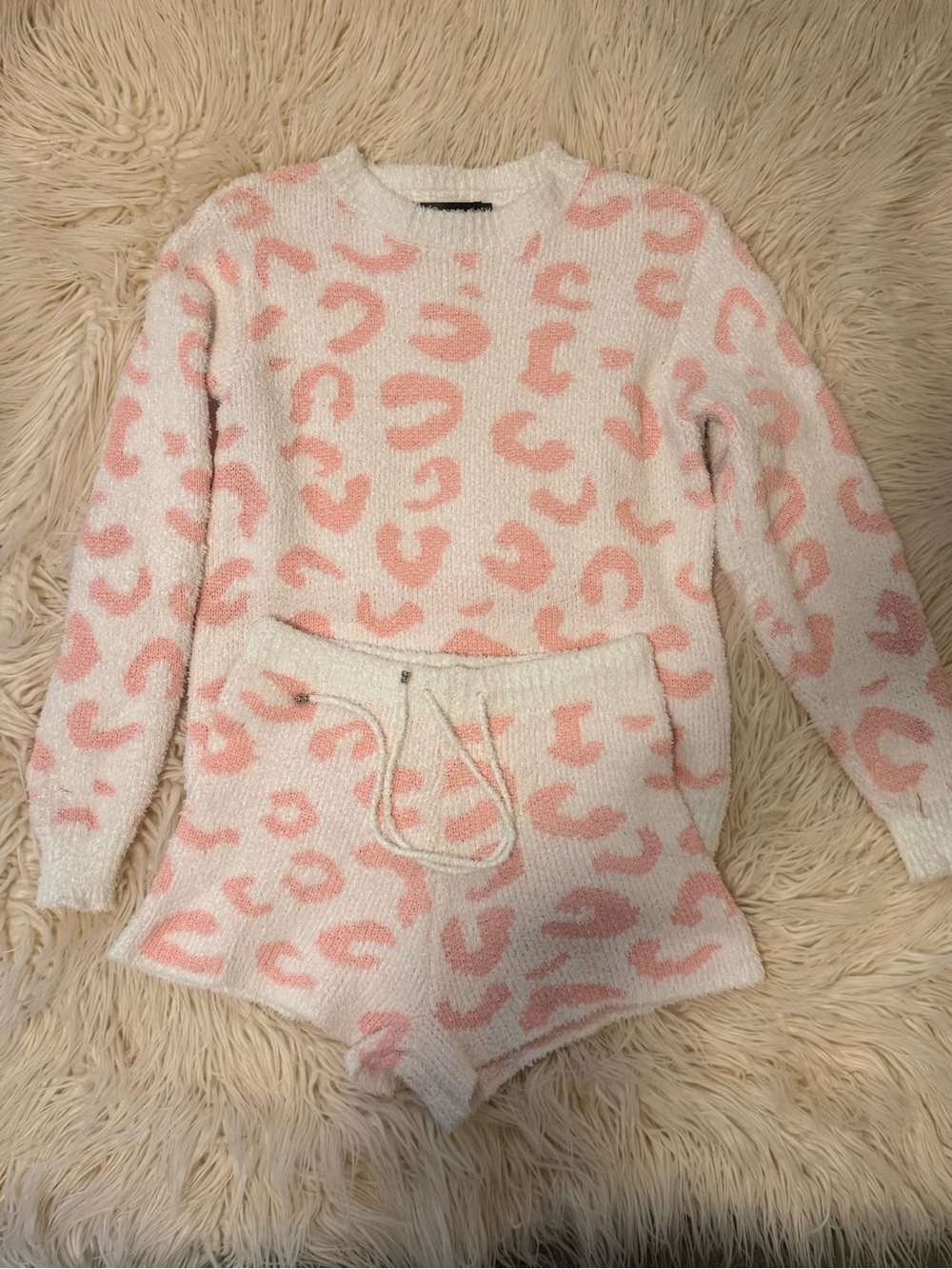 Pink Leopard Lounge Set Size M - Picture 4 of 5
